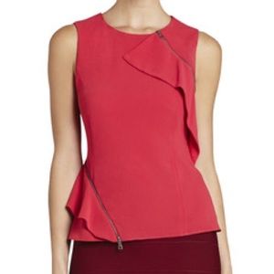 BCBG MaxAzria Sleeveless Zipper Top